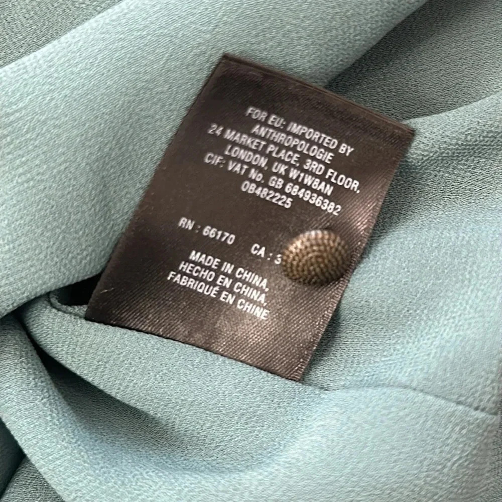 Anthropologie holding horses, green velvet, long sleeve dress size extra small - Picture 7 of 10